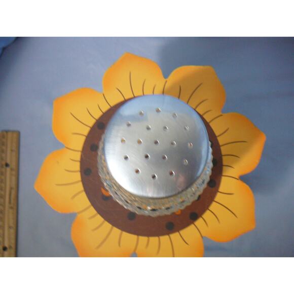 Vtg Diamond Point Clear Glass Sugar Shaker Muffineer - Picture 3 of 7